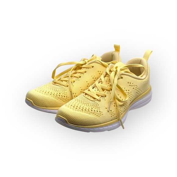 APL 𖤐 TechLoom Pro Lightweight Knit Running Shoe Sneaker 𖤐 Lemon Zest 𖤐 7M 𖤐 - Picture 8 of 16